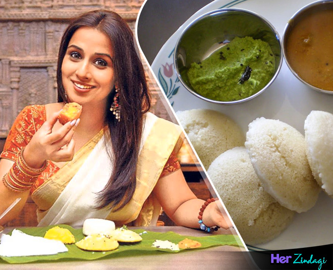 विद्या बालन ने ब्रेकफास्ट में इडली खाने के फायदे बताये vidya breakfast